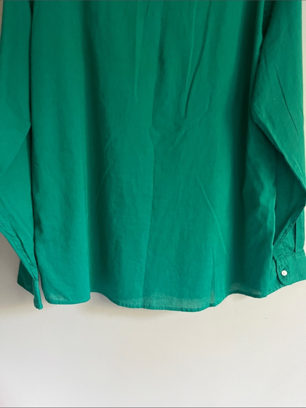 Zara men's button-down Kelly green Oxford cotton shirt size XL - Picture 9 of 11